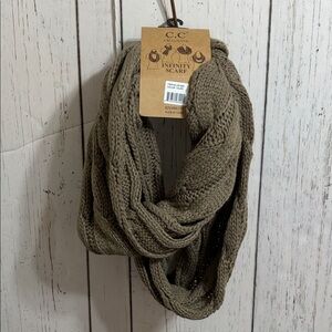 NWT C.C Knit Infinity Scarf in Earthy Tone
